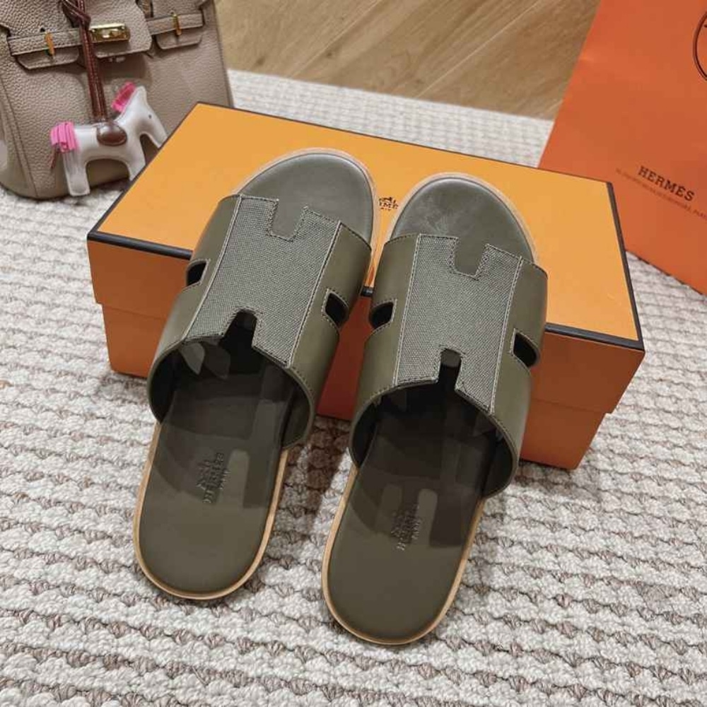 HERMES IZMIR SANDAL VERT TOUNDRA H222845ZHV1465 - Image 6