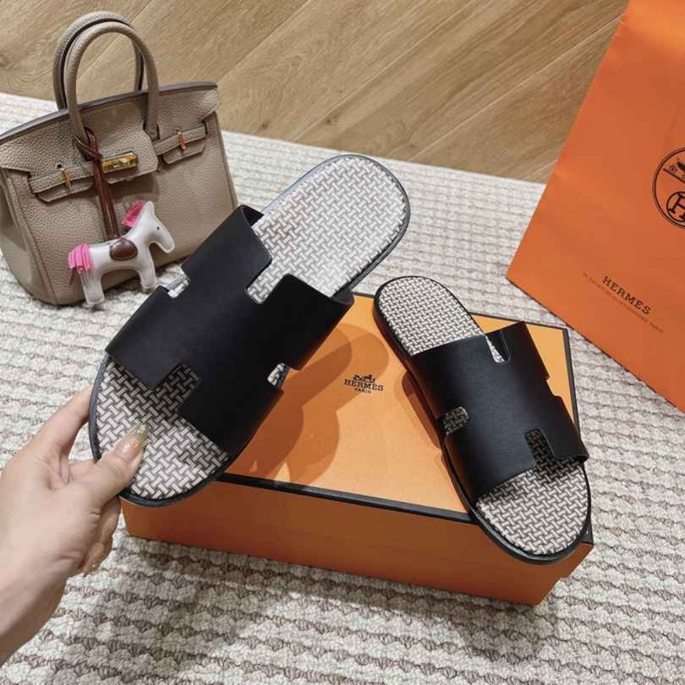 HERMES IZMIR SANDAL NOIR H241869ZH02405 - Image 4