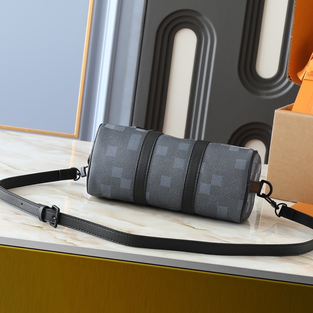 LOUIS VUITTON KEEPALL BANDOULIÈRE 25 BLACK 25CM M14919 - Image 5