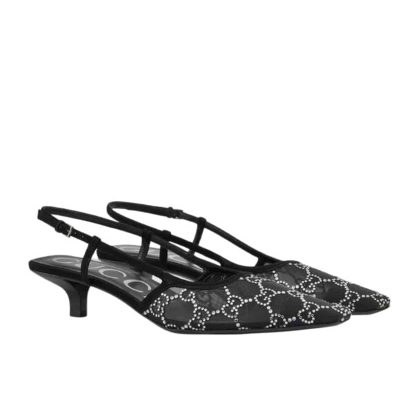 GUCCI WOMEN’S SLINGBACK PUMP BLACK ‎675829 F13A0 1000