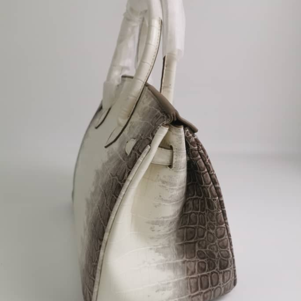 HERMES BIRKIN 30 NILOTICUS CROCODILE HIMALAYA BLANC 30CM - Image 6