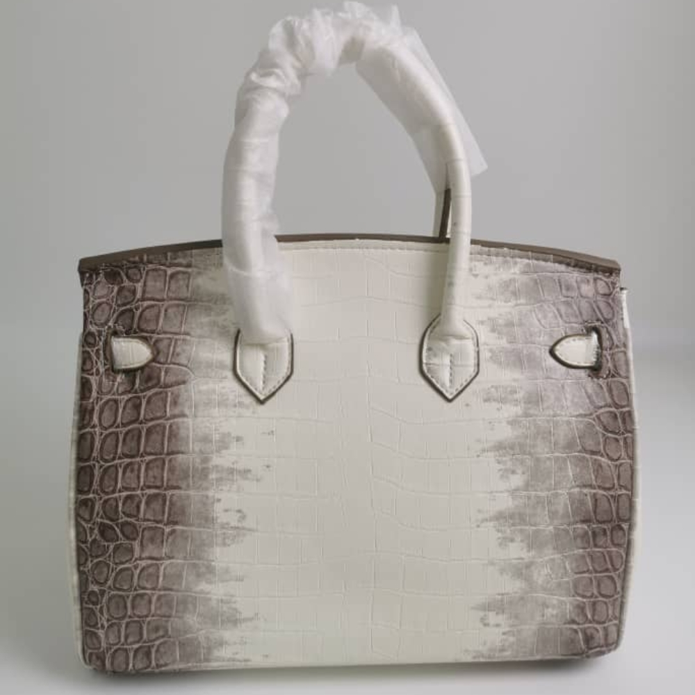 HERMES BIRKIN 30 NILOTICUS CROCODILE HIMALAYA BLANC 30CM - Image 3