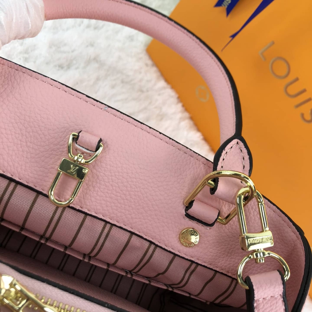 LOUIS VUITTON MONTAIGNE BB MONOGRAM EMPREINTE LEATHER PINK 29CM M44123 - Image 5