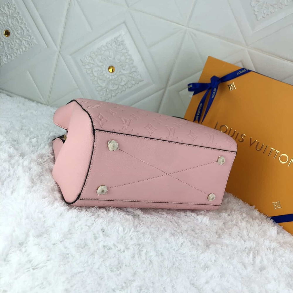 LOUIS VUITTON MONTAIGNE BB MONOGRAM EMPREINTE LEATHER PINK 29CM M44123 - Image 6